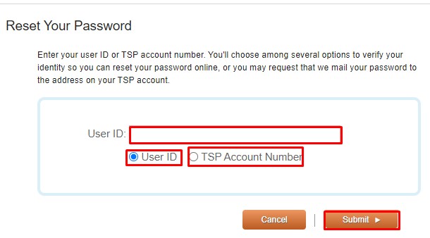 Reset Liteblue TSP password