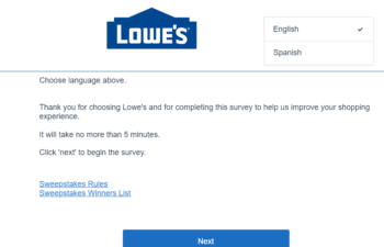 Www.Lowes.Com/Survey $500 : Start Lowe’s Survey